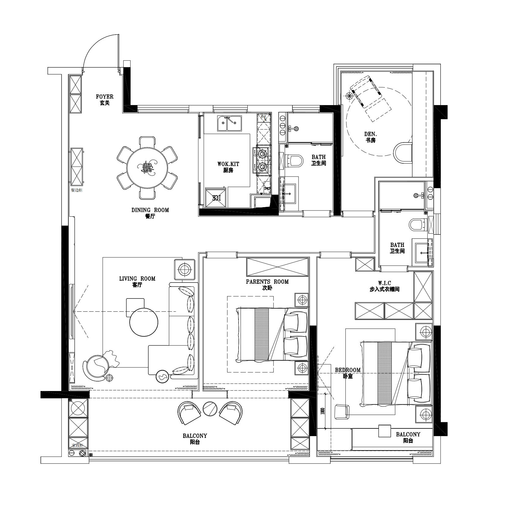 淮北.华松蘭墅香汐B户型轻奢风样板间装饰工程(图2) 01-平面系统图(PL-00~PL-12) Model (2)_00.jpg