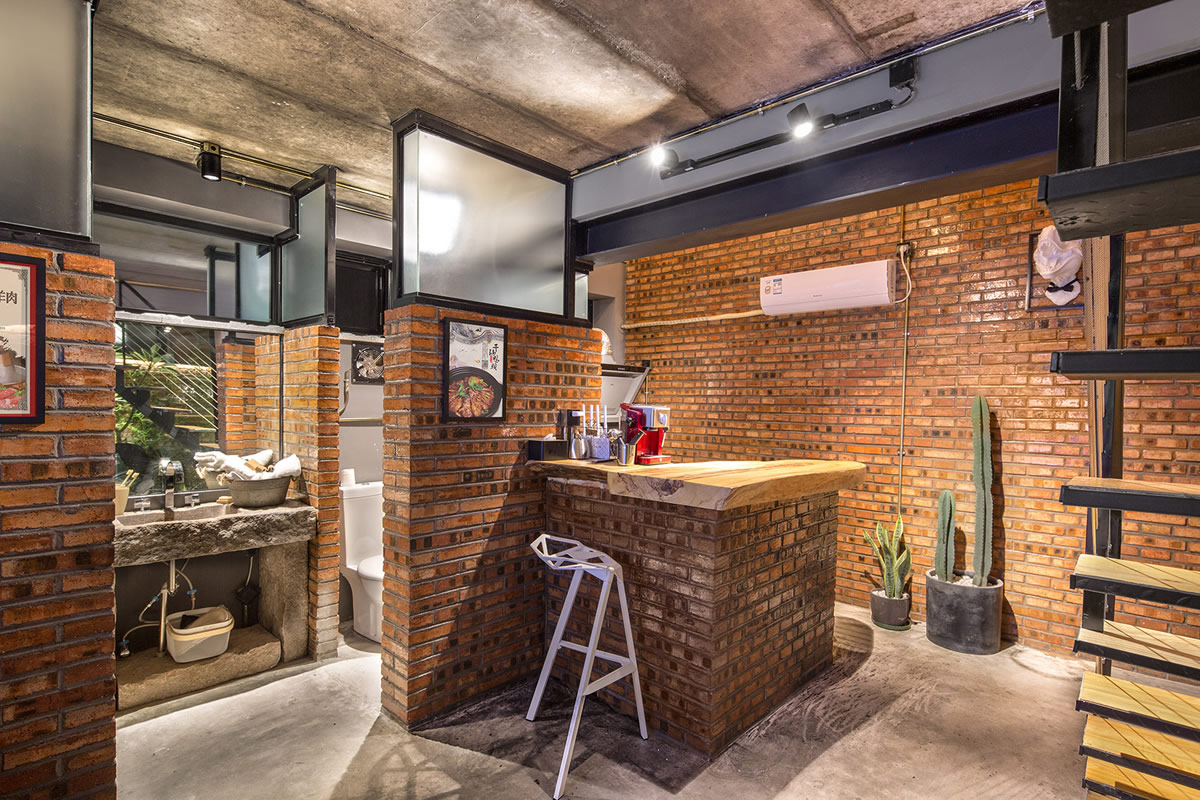 Loft工业风联排独栋民宿装修设计(图1) Loft工业风联排独栋民宿装修设计(图1)