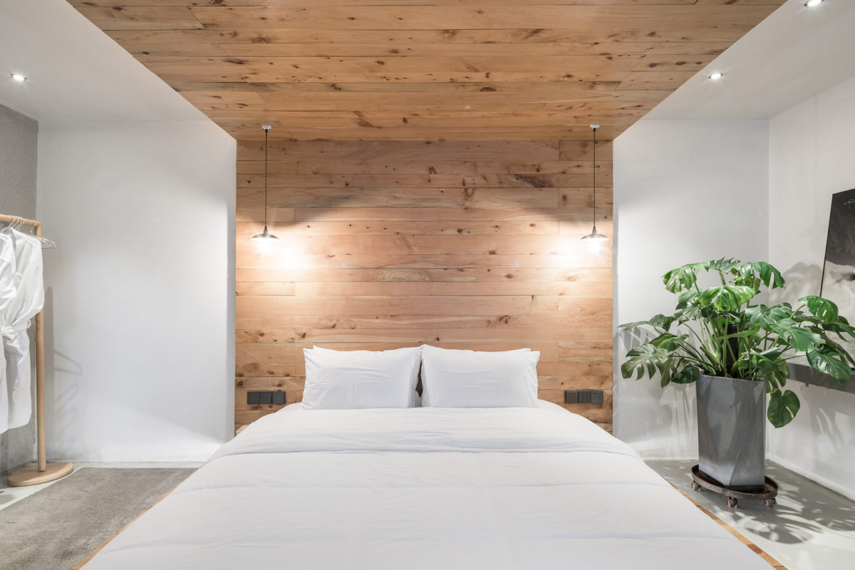 原生态素色风格民宿客房装修设计(图1) 原生态素色风格民宿客房装修设计(图1)