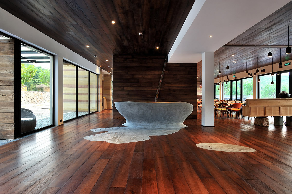 西黄山民宿高端餐厅装修(图4) 西黄山民宿高端餐厅装修(图4)