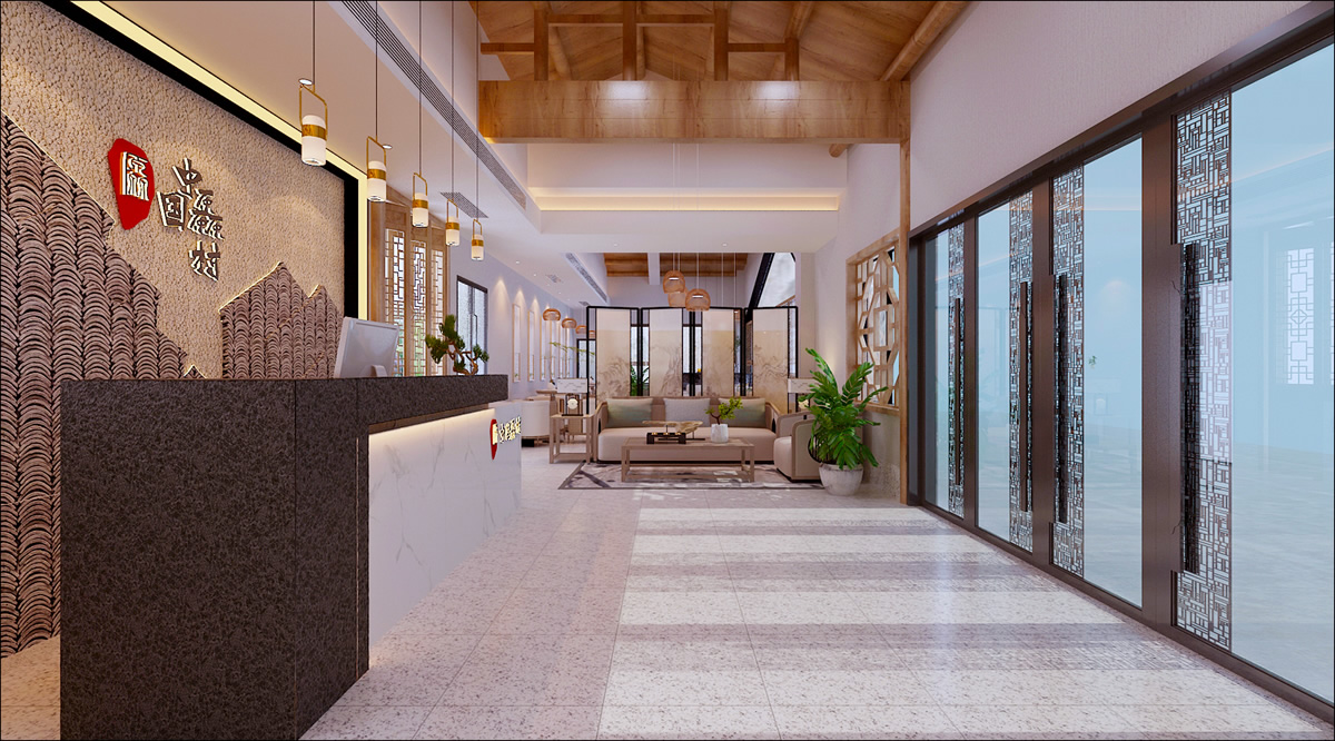 厵村民宿CG02接待大厅装修(图4) 厵村民宿CG02接待大厅装修(图4)