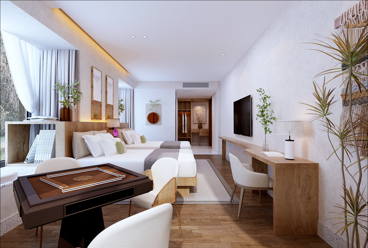 巢湖厵村民宿现代田园风格民宿设计装修(图5) 巢湖厵村民宿现代田园风格民宿设计装修(图5)