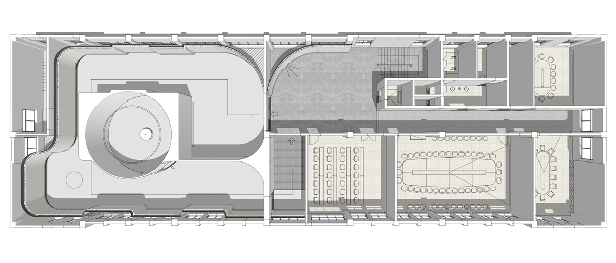 泾县皖南电机500平方科技风展厅装修设计(图1) 泾县皖南电机500平方科技风展厅装修设计(图1)