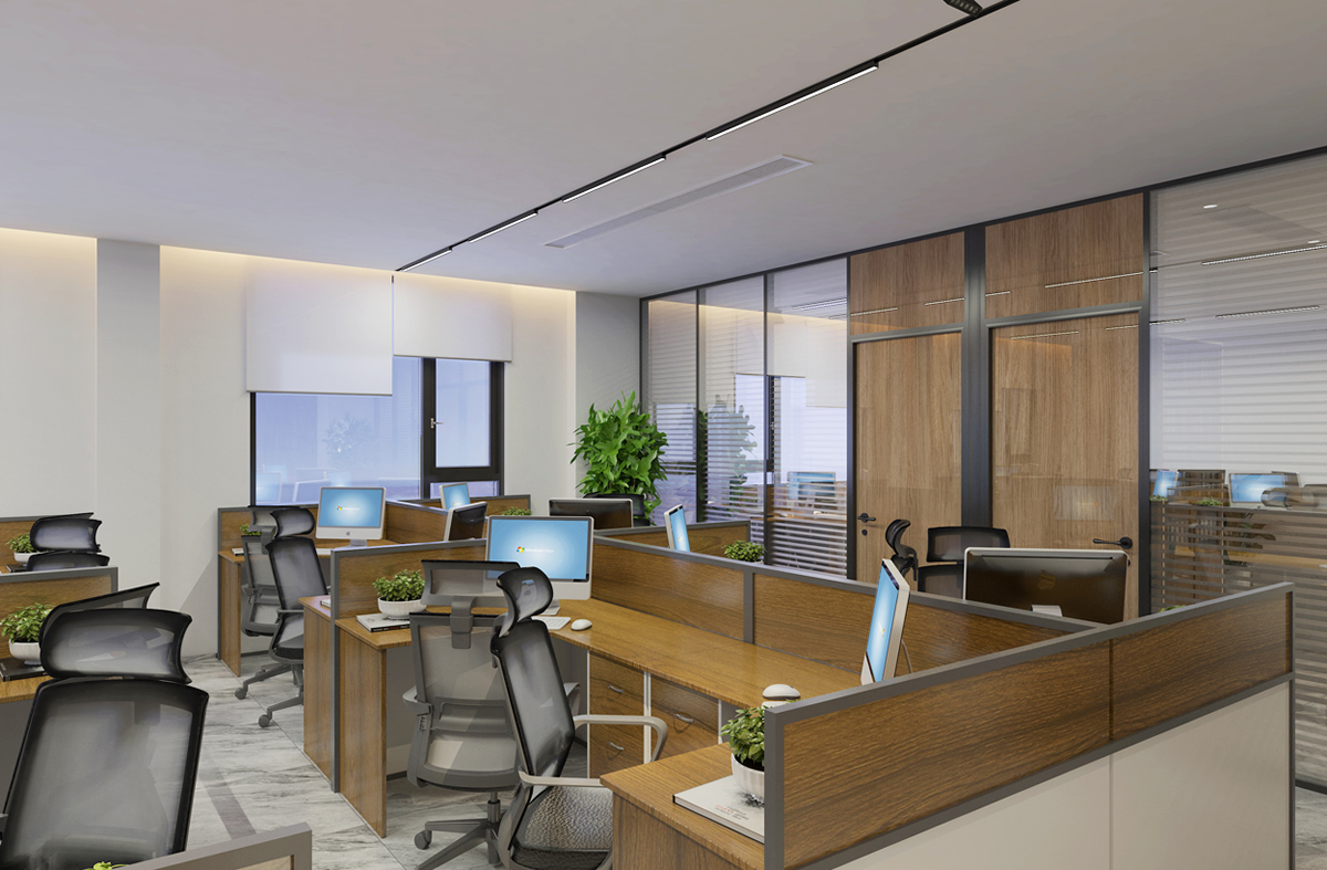 厵村整栋2900m²自然原木风办公楼装修案例(图5) 厵村整栋2900m²自然原木风办公楼装修案例(图5)