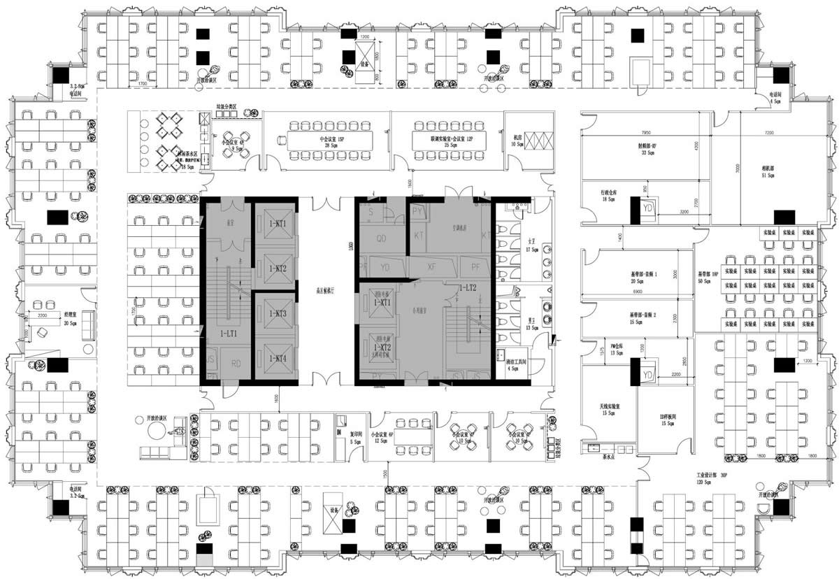 新华大厦2100平简约风办公室装修(图1) 新华大厦2100平简约风办公室装修(图1)