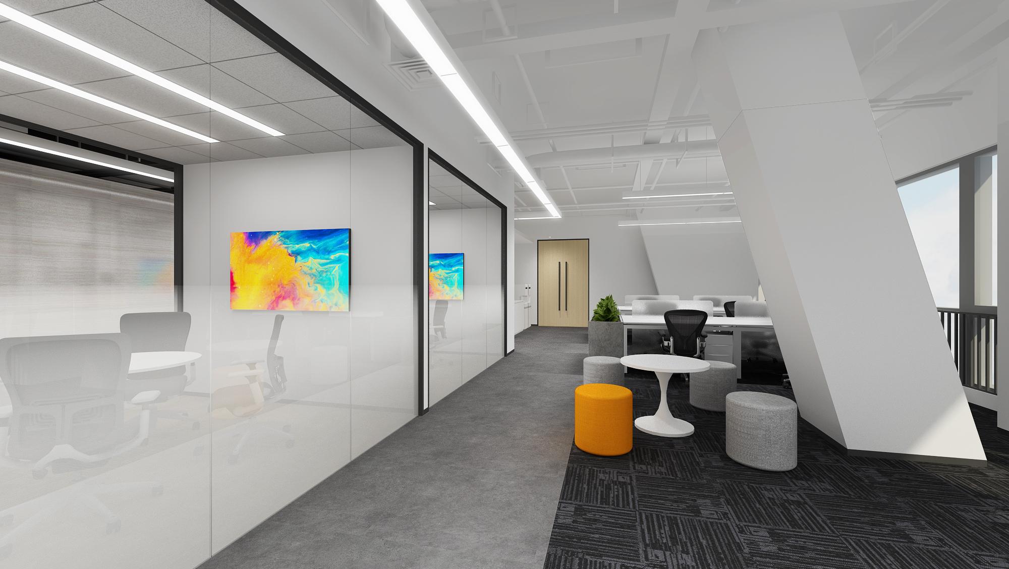 新华大厦2100平简约风办公室装修(图4) 新华大厦2100平简约风办公室装修(图4)