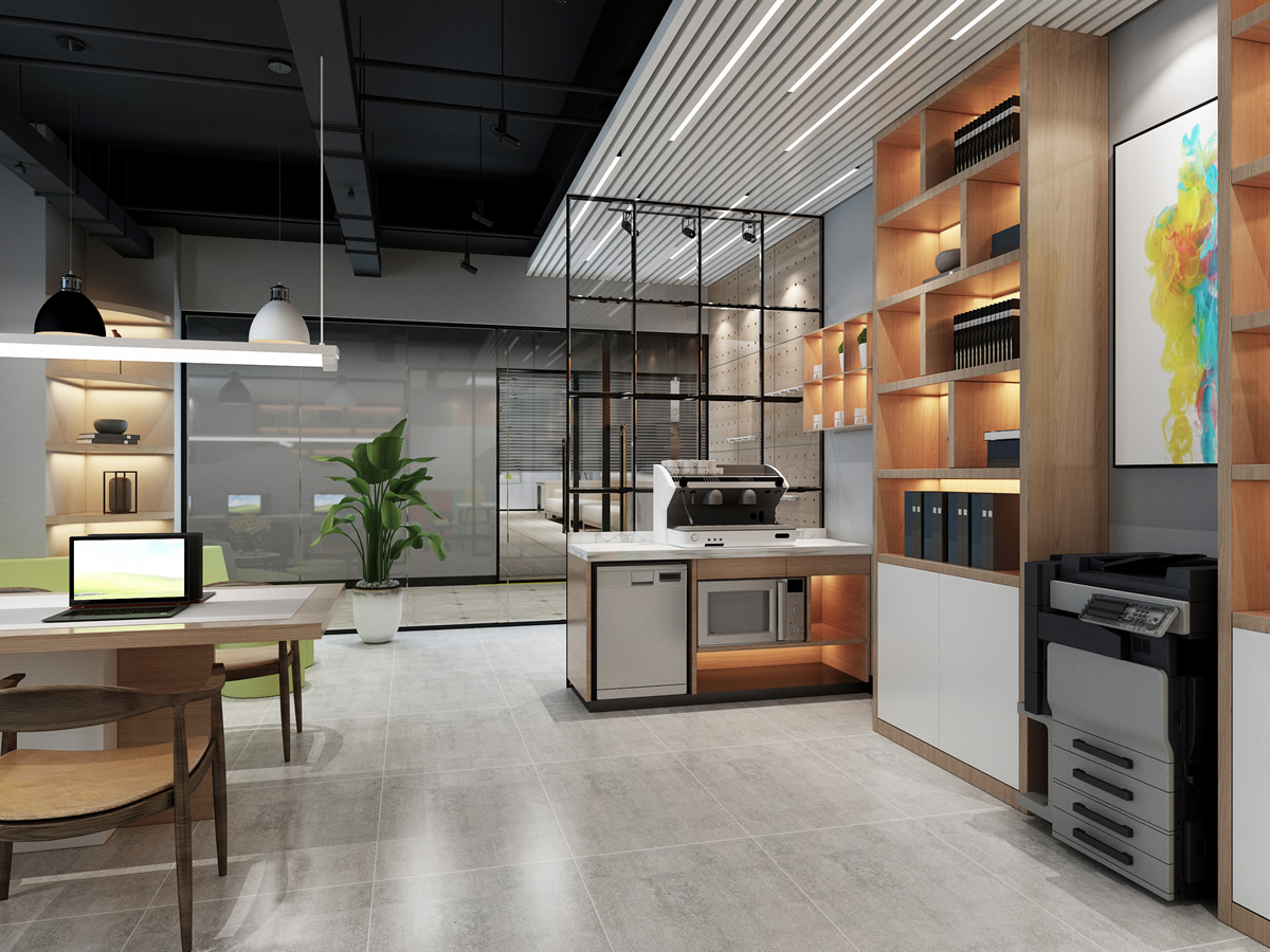 海文电力小型办公室装修设计(图1) 海文电力小型办公室装修设计(图1)