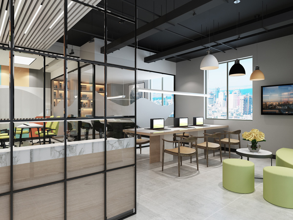 海文电力小型办公室装修设计(图3) 海文电力小型办公室装修设计(图3)