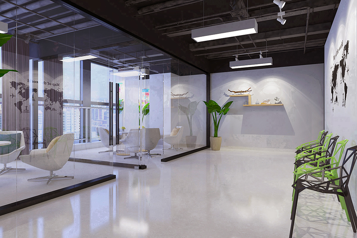 安徽国科2500平工业风办公空间装修项目(图1) 安徽国科2500平工业风办公空间装修项目(图1)