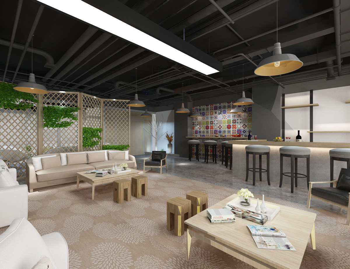 安徽国科2500平工业风办公空间装修项目(图3) 安徽国科2500平工业风办公空间装修项目(图3)