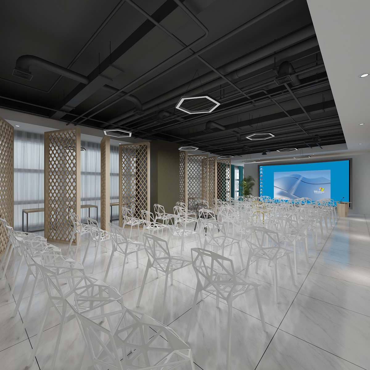 安徽国科2500平工业风办公空间装修项目(图4) 安徽国科2500平工业风办公空间装修项目(图4)