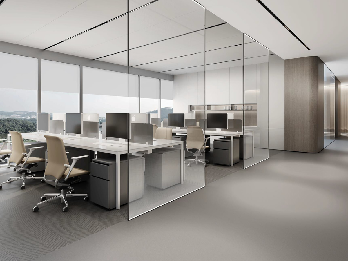 安然燃气极简风办公室装修设计项目(图2) 安然燃气极简风办公室装修设计项目(图2)