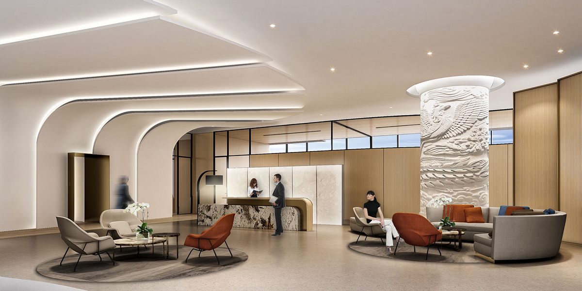 中天科技7000平办公楼装修设计项目(图1) 中天科技7000平办公楼装修设计项目(图1)