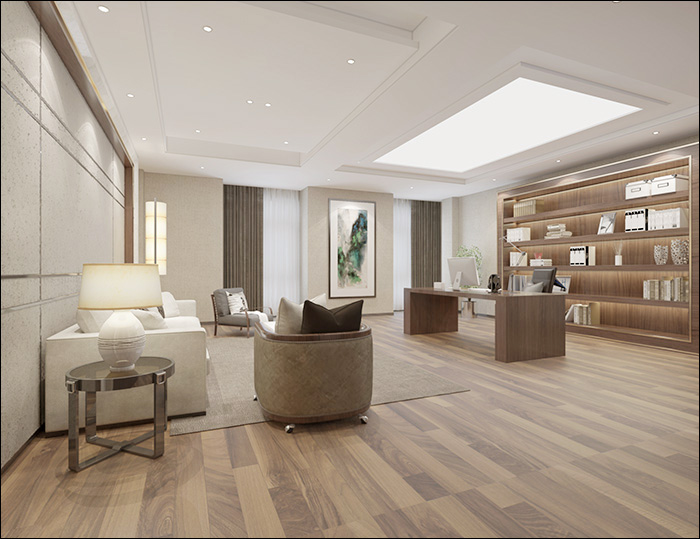 芜湖华威5400平方新中式办公楼装修(图2) 芜湖华威5400平方新中式办公楼装修(图2)