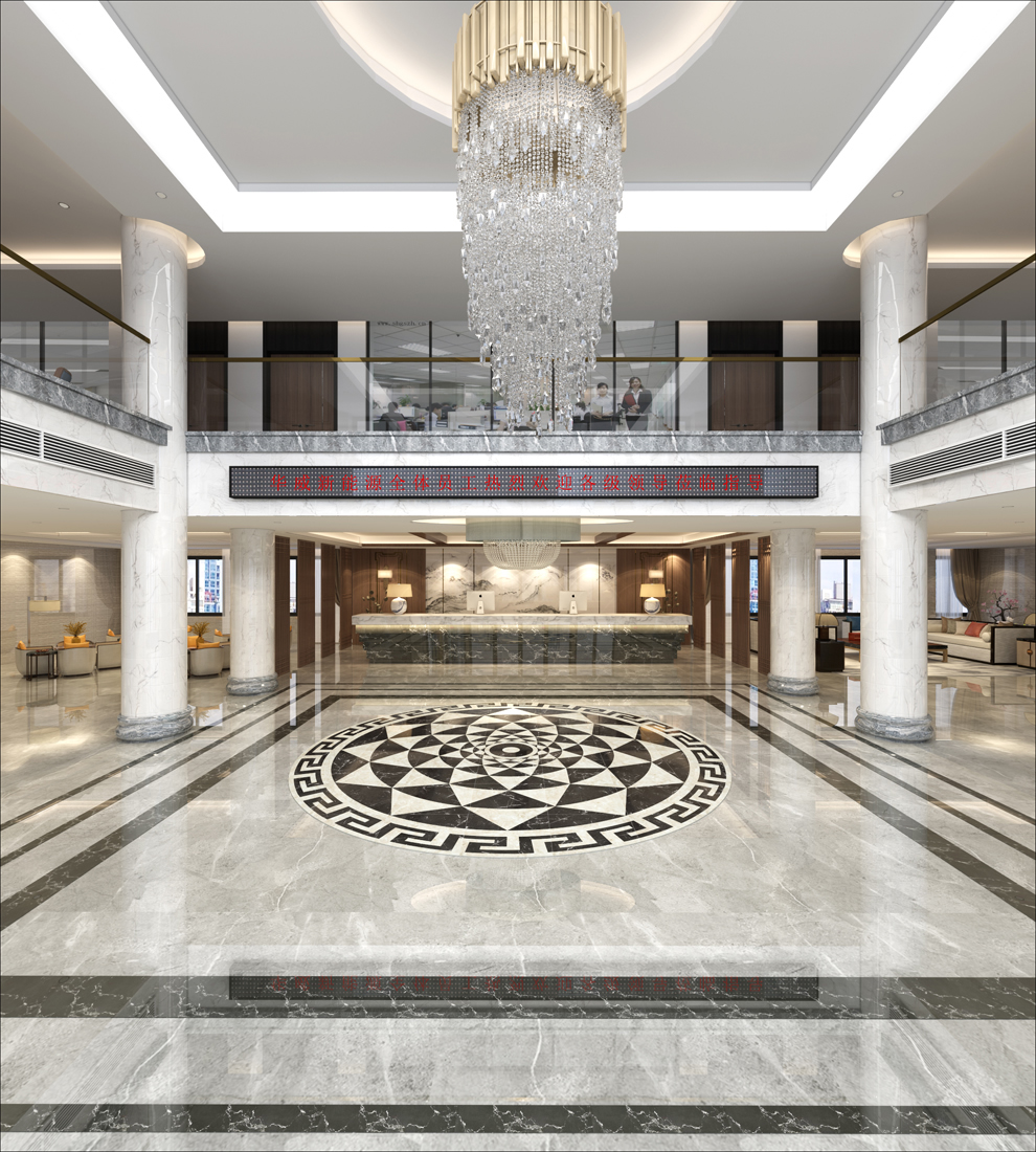 芜湖华威5400平方新中式办公楼装修(图1) 芜湖华威5400平方新中式办公楼装修(图1)