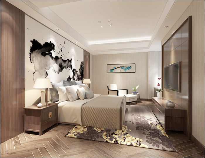 芜湖华威5400平方新中式办公楼装修(图5) 芜湖华威5400平方新中式办公楼装修(图5)