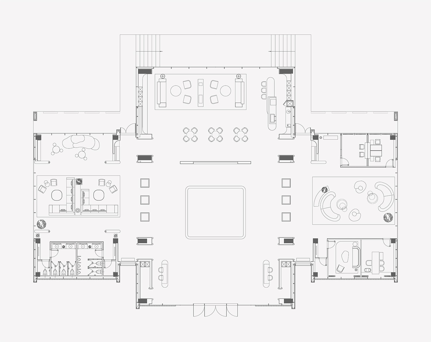 淮北.华松御苑售楼部新中式装饰装修项目(图1) 淮北.华松御苑售楼部新中式装饰装修项目(图1)