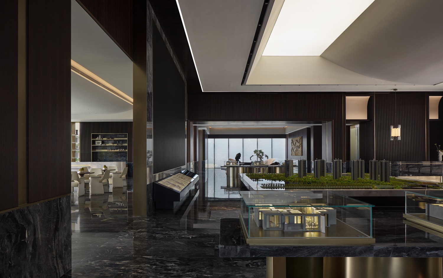 淮北.华松御苑售楼部新中式装饰装修项目(图2) 淮北.华松御苑售楼部新中式装饰装修项目(图2)