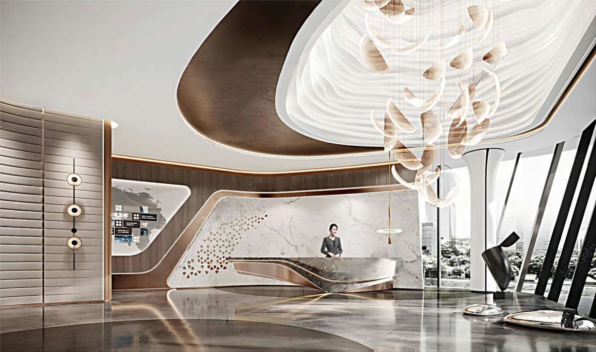 淮北·金街坊售楼部现代简约装饰装修设计工程(图2) 淮北·金街坊售楼部现代简约装饰装修设计工程(图2)