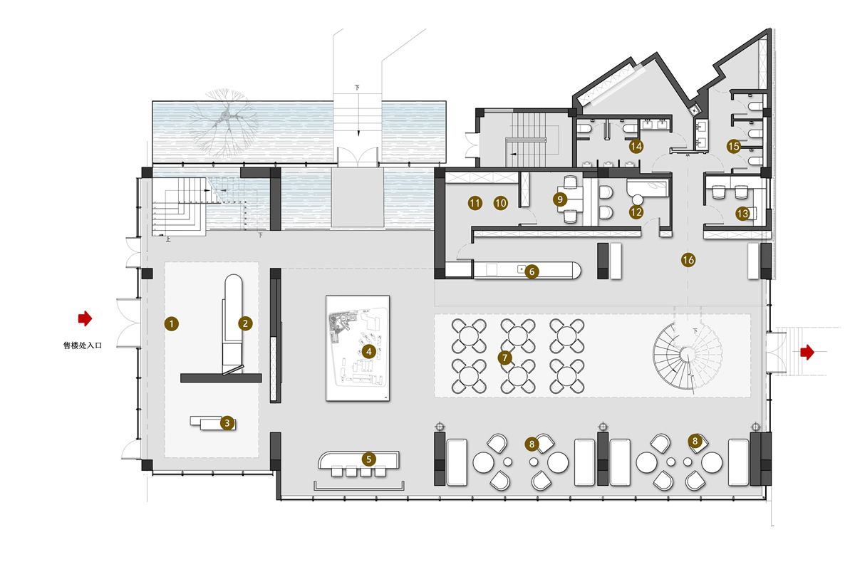 宁国·中梁翡翠天樾售楼部现代风格装饰装修工程(图1) 宁国·中梁翡翠天樾售楼部现代风格装饰装修工程(图1)