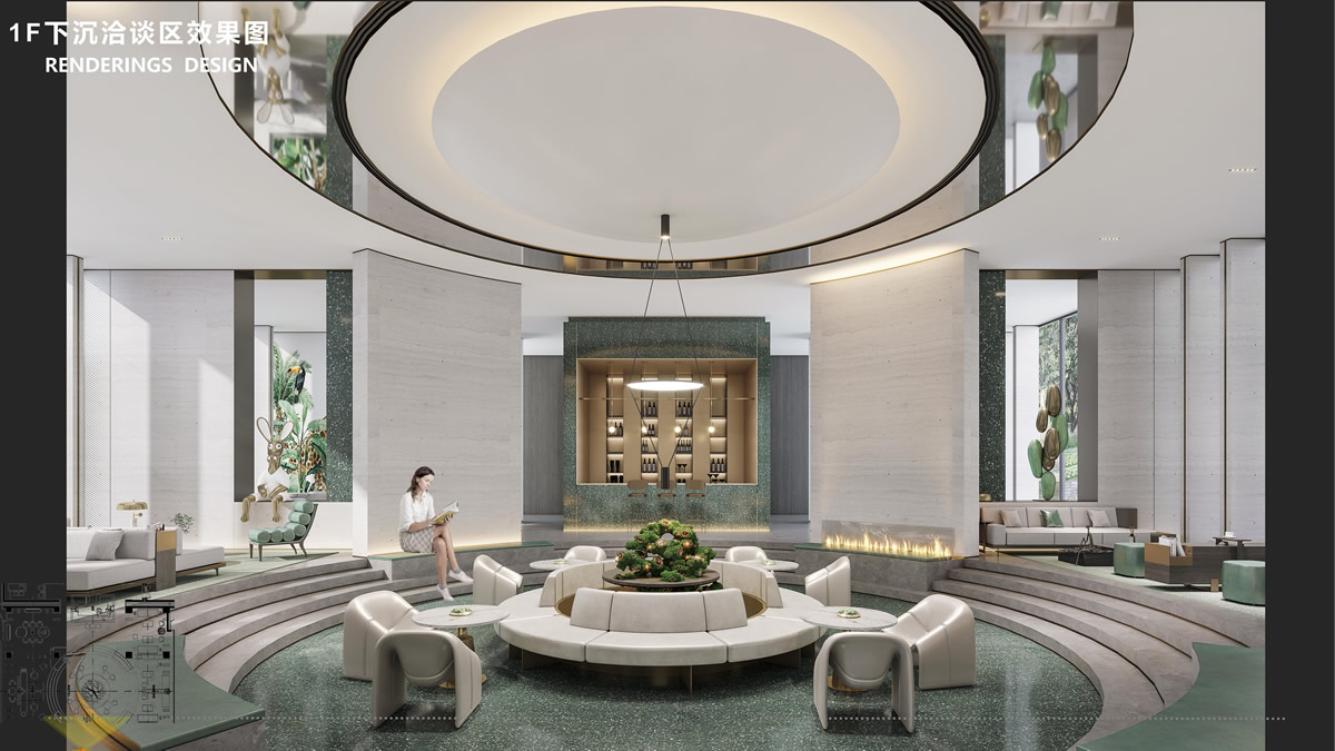 合肥·茂湾售楼部现代混搭风格装饰装修工程(图5) 合肥·茂湾售楼部现代混搭风格装饰装修工程(图5)