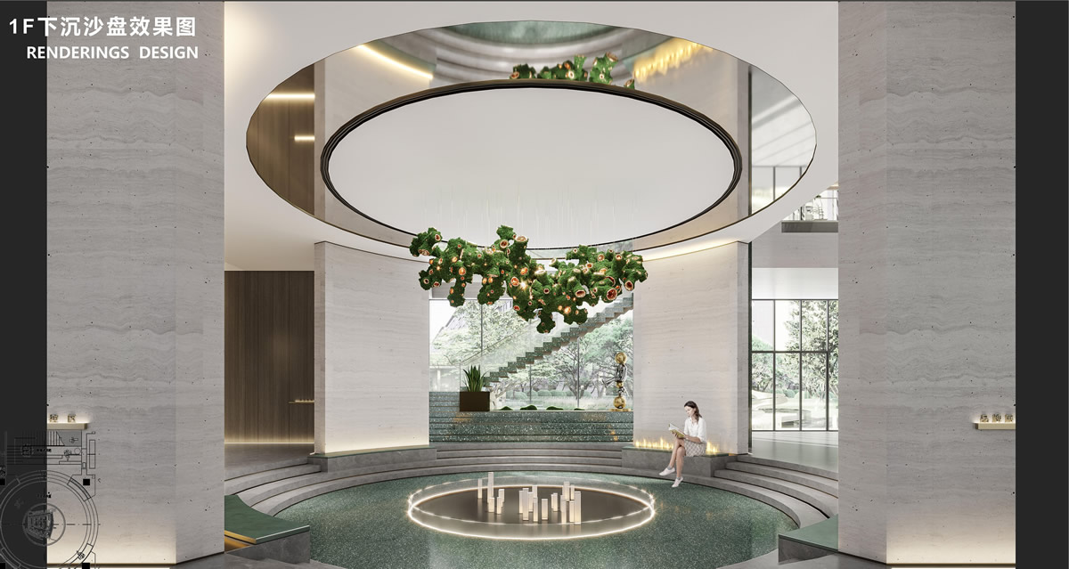 合肥·茂湾售楼部现代混搭风格装饰装修工程(图4) 合肥·茂湾售楼部现代混搭风格装饰装修工程(图4)