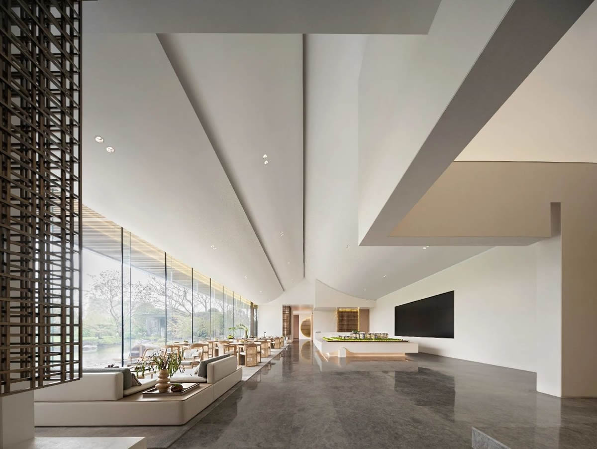 广德·中粮江山誉景售楼部新中式装饰装修工程(图3)