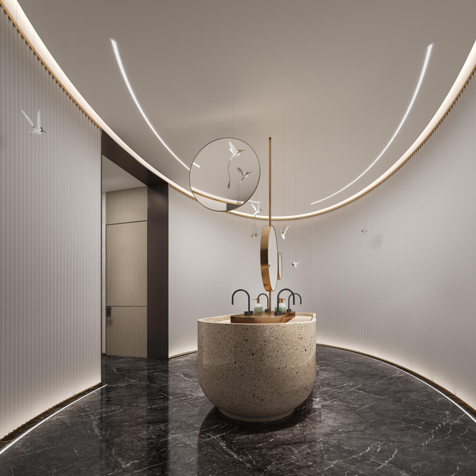 含山.锦绣华城售楼部新中式装饰装修工程(图6) 含山.锦绣华城售楼部新中式装饰装修工程(图6)