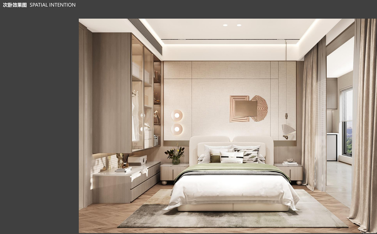 淮北.华松籣墅香汐高层C户型现代简约风样板间装饰装修项目(图6) 淮北.华松籣墅香汐高层C户型现代简约风样板间装饰装修项目(图6)