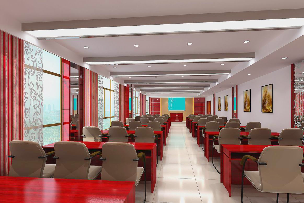 合肥华威电力3000平方办公楼装修设计(图4) 电教室A+.jpg