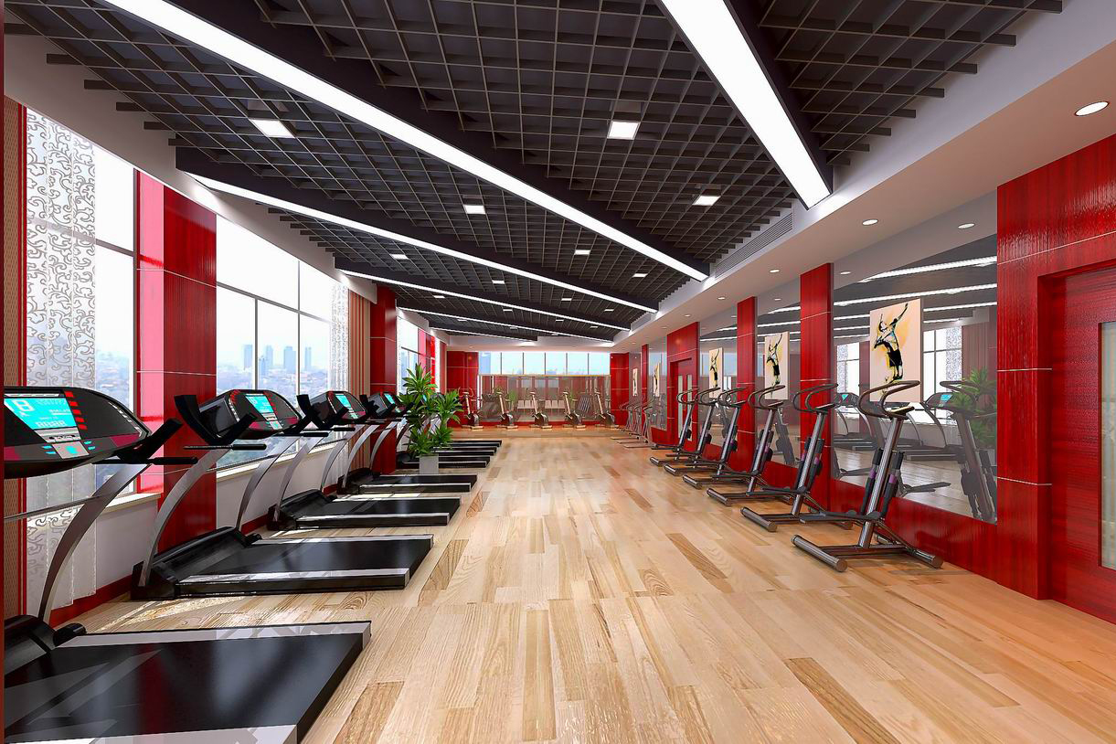 合肥华威电力3000平方办公楼装修设计(图5) 健身房A+.jpg