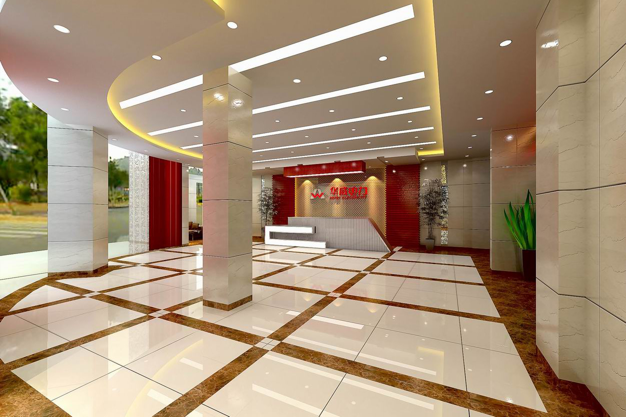 合肥华威电力3000平方办公楼装修设计(图7) 门厅B+.jpg