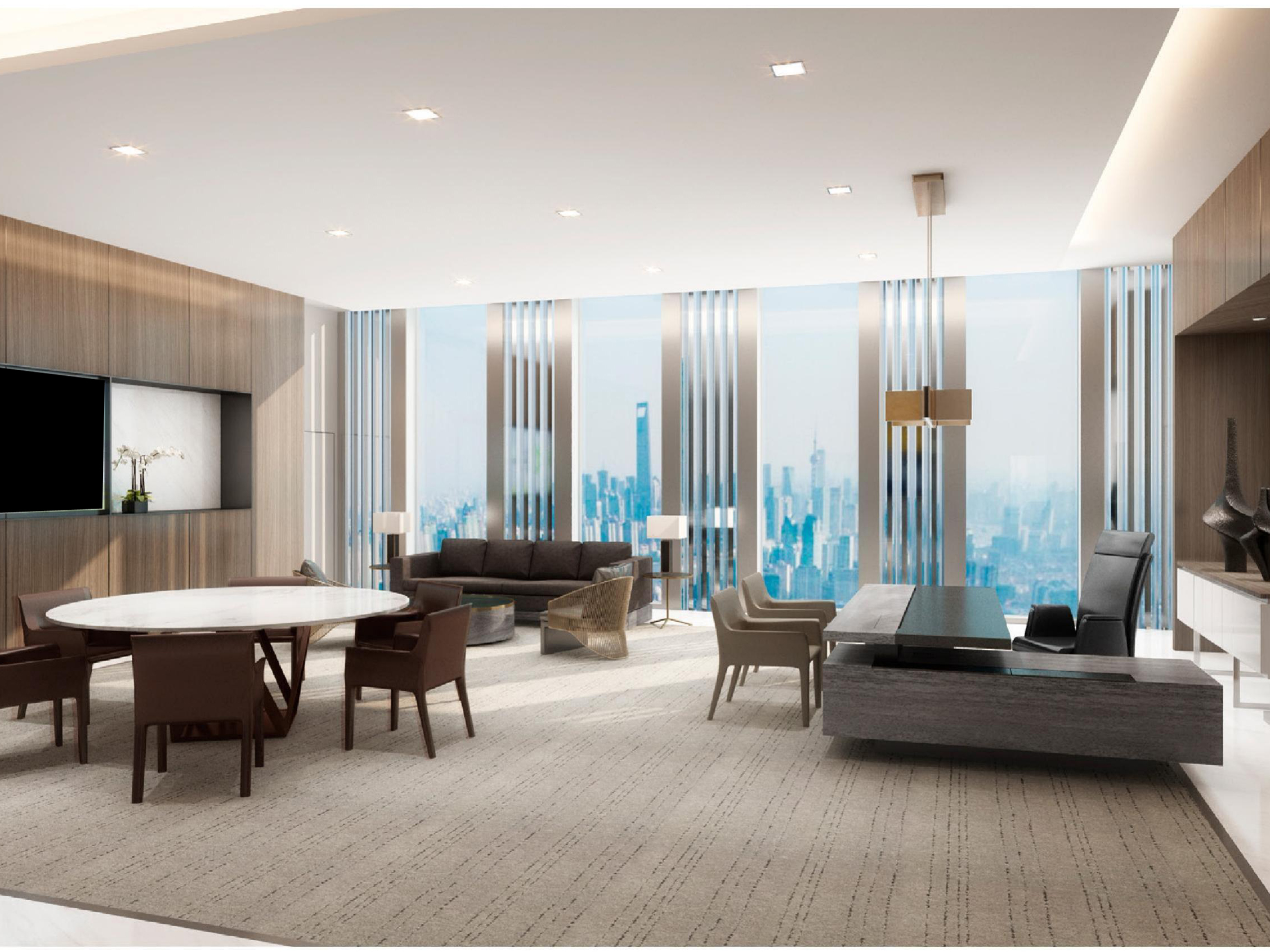 淮北银行3000平方现代简约风办公楼装修项目(图3) 3.jpg