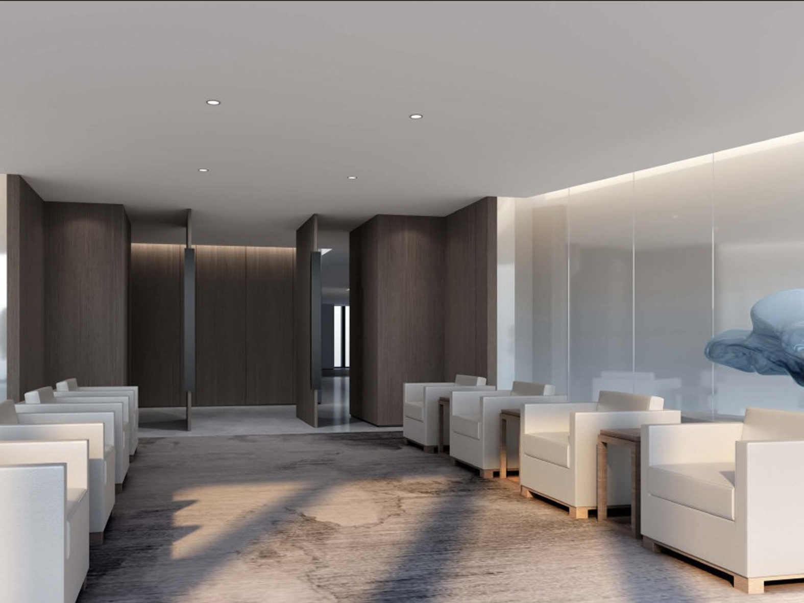 芜湖2000平方现代简约风办公室装修设计项目(图2) 接待室.jpg