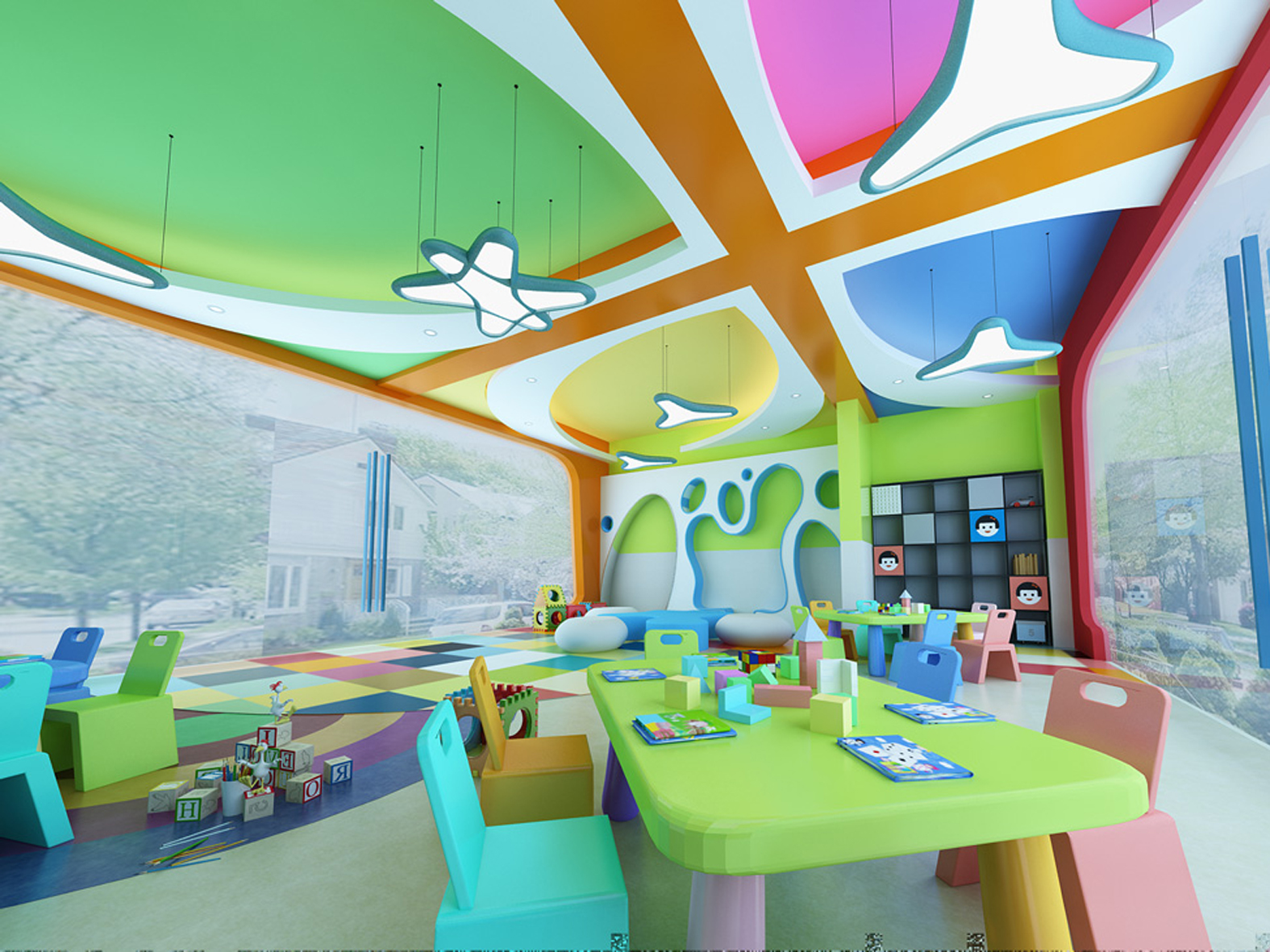肥东2000平方幼儿园装修设计(图1) 1-210P51J4501541.jpg