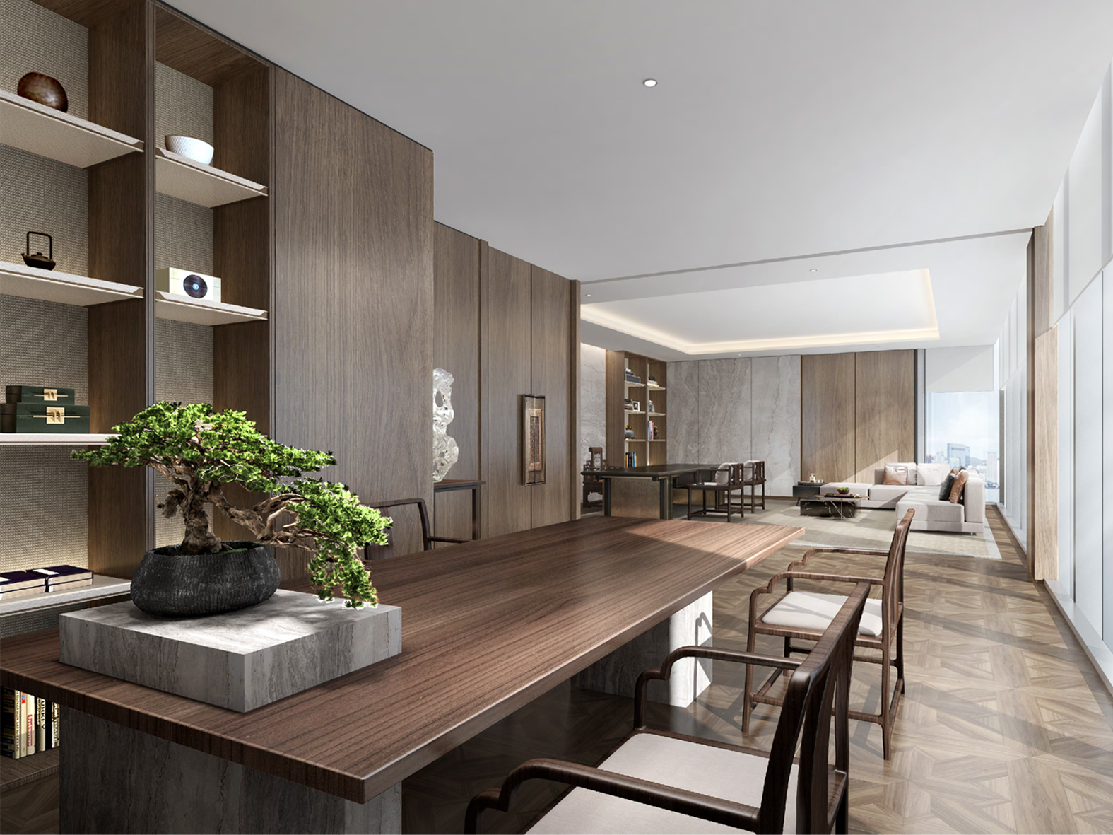 宣城泾县皖新机电总经理室装修案例(图1) 总经理室1.jpg