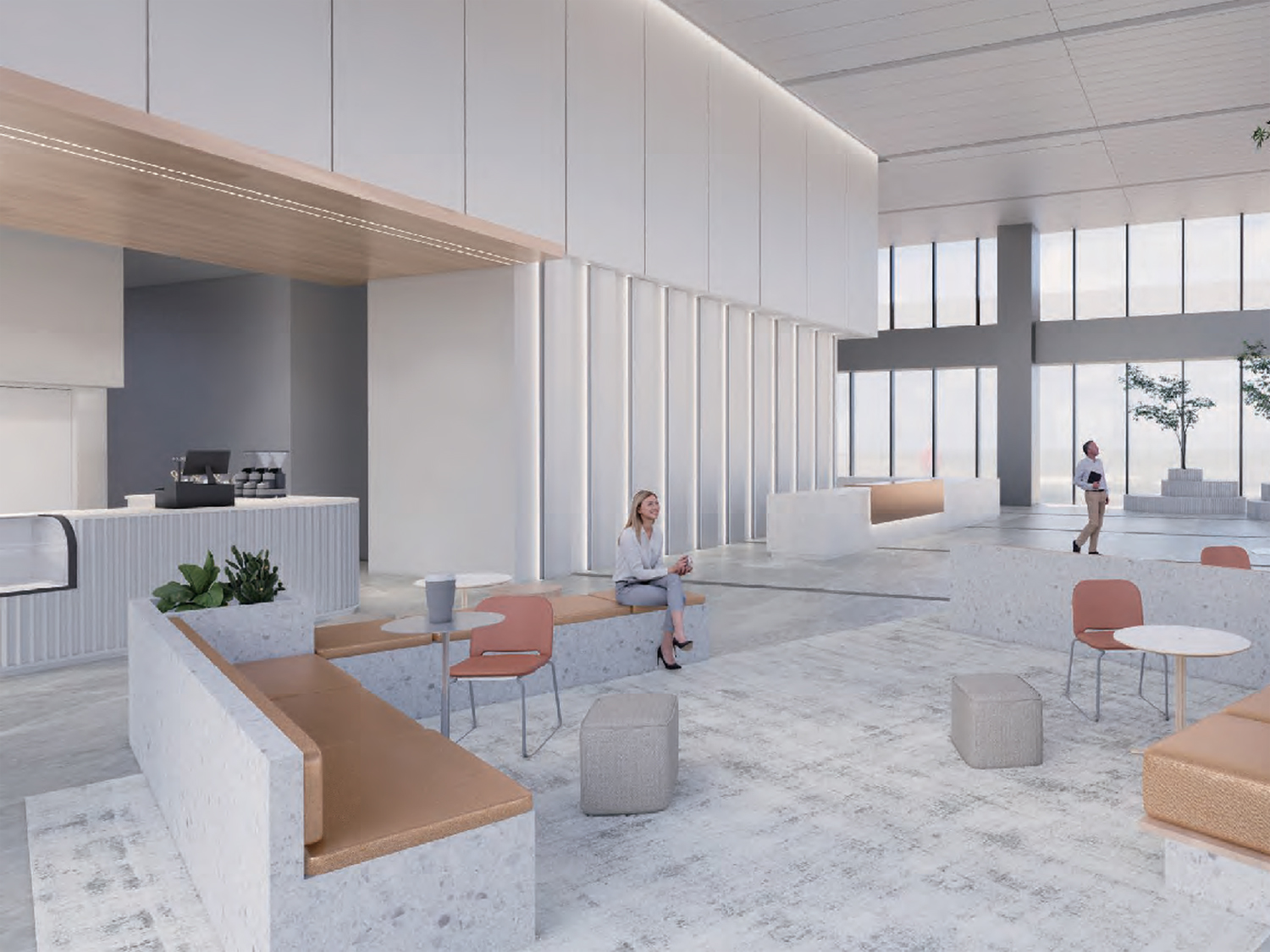 合肥尚喜E栋办公楼接待大厅装修设计案例(图1) 1.jpg