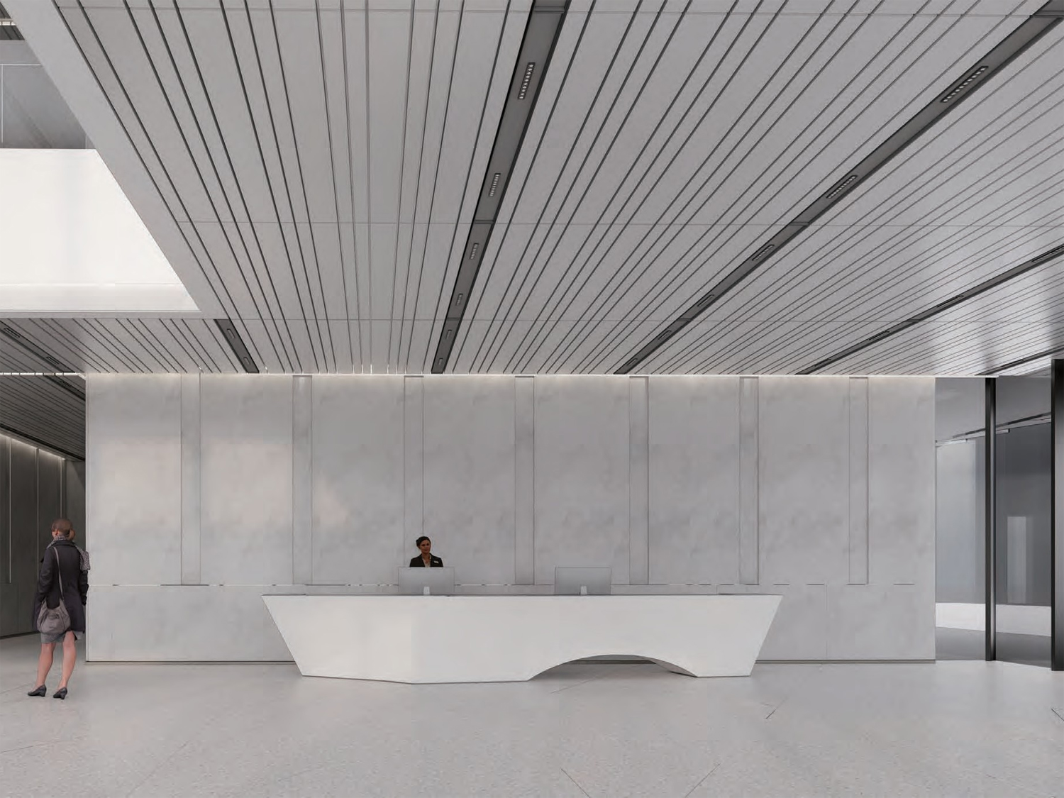 合肥西普产业园武警装备新场地接待大厅装修设计案例(图1) 4.jpg