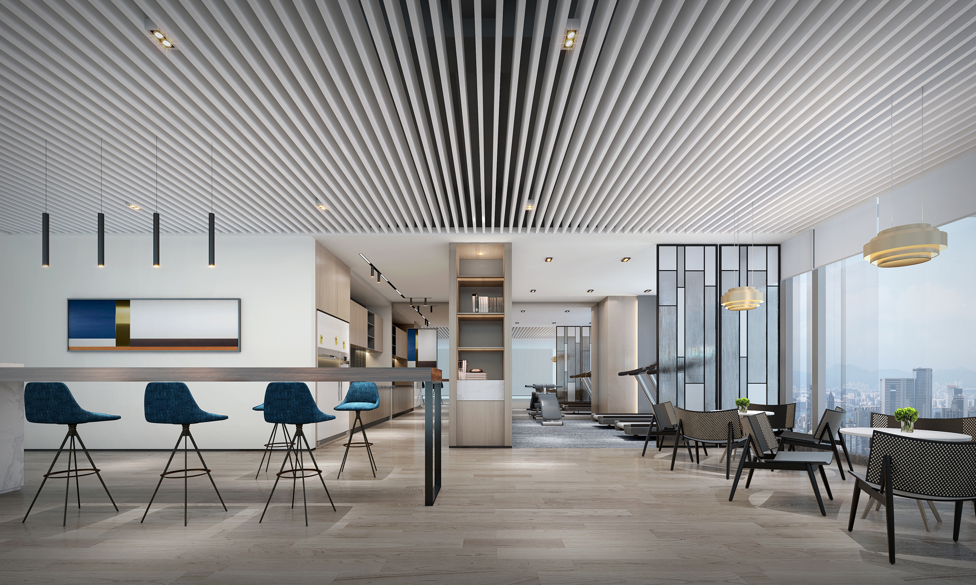 安徽半山装饰装修公司带你了解办公楼茶水间装修设计(图1) 茶水间效果图 (有更新,以施工图为准).jpg