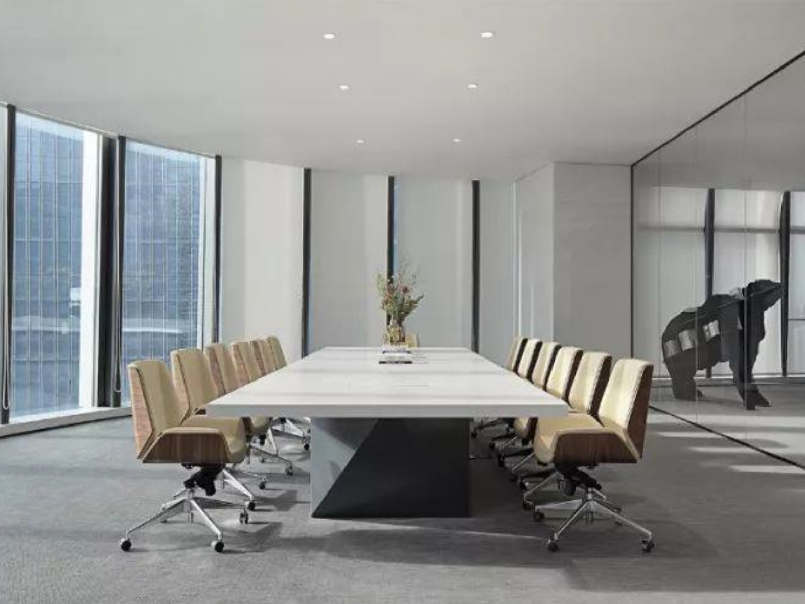 巢湖槐林渔具有限公司4000平方会议室装修案例(图2) 会议室4.jpg