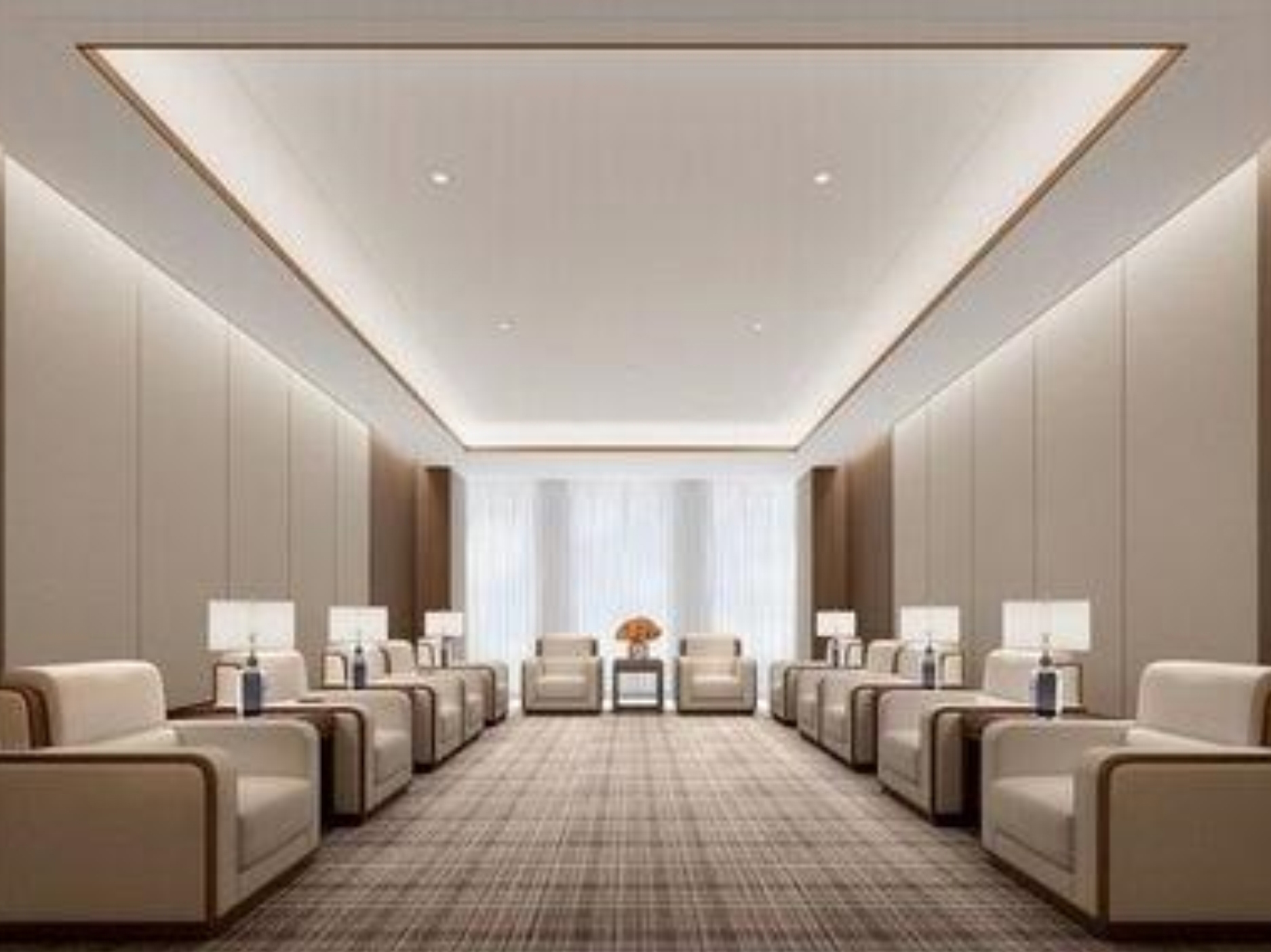 半山装饰带你玩转简约风接待空间(图1) 接待室2.jpg