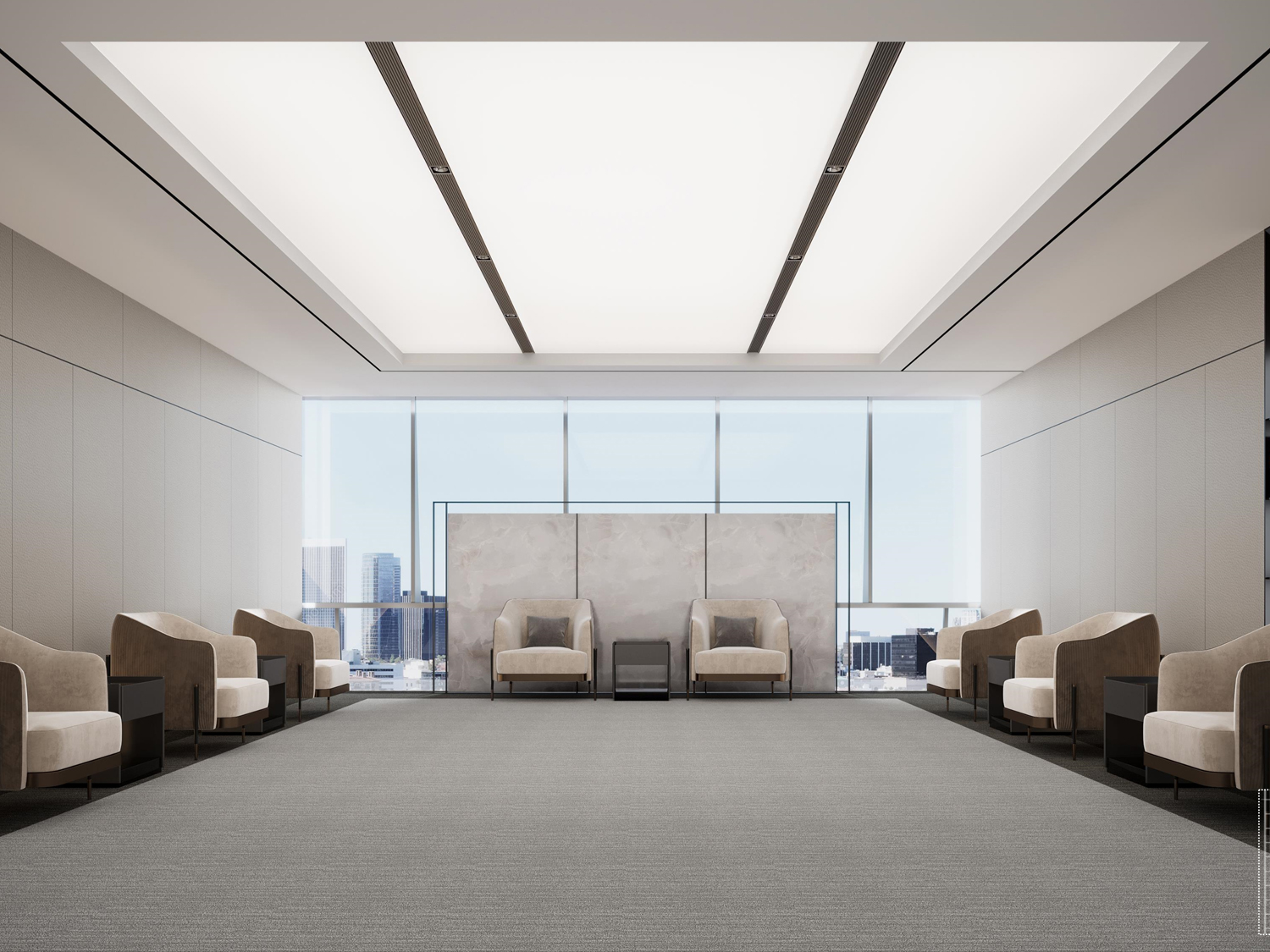 半山装饰带你玩转简约风接待空间(图2) 接待室4.jpg