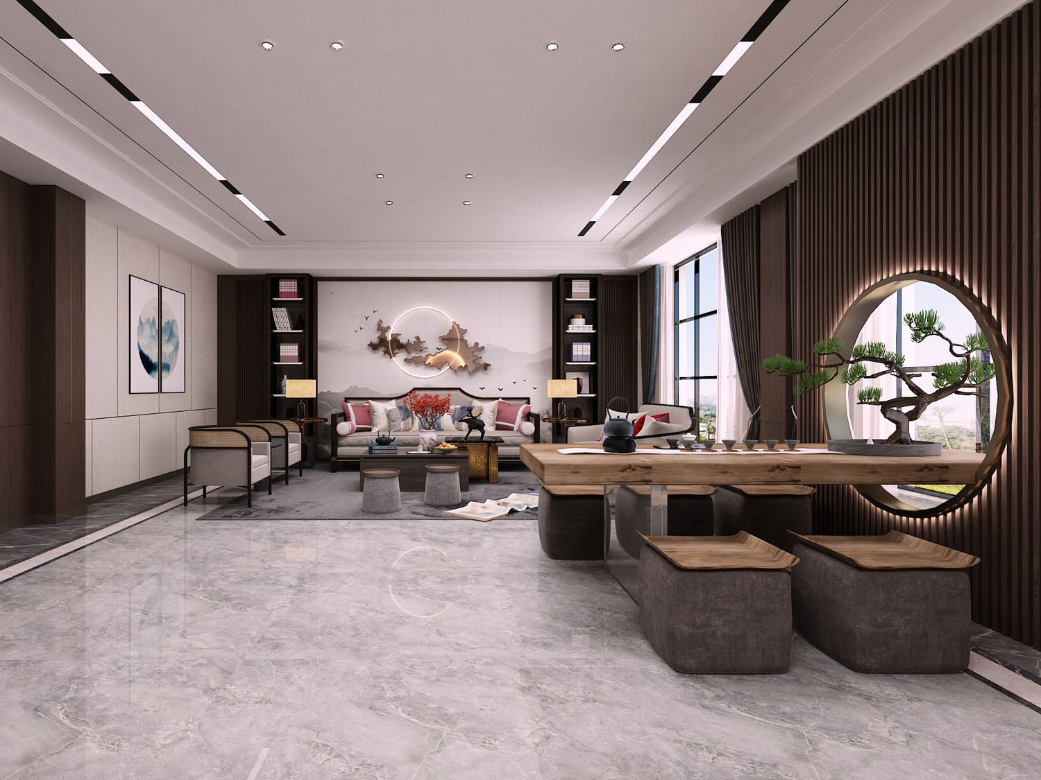 安徽半山装饰带你了解新中式办公室装修(图2) 3.jpg