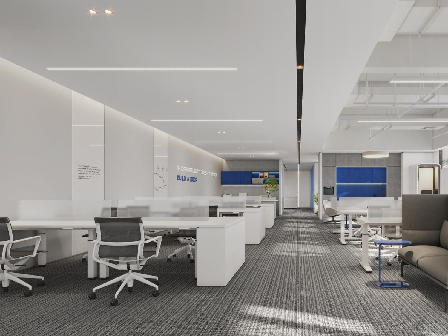 合肥2000平方现代风科技公司办公室装修设计(图1) 开放办公区.jpg