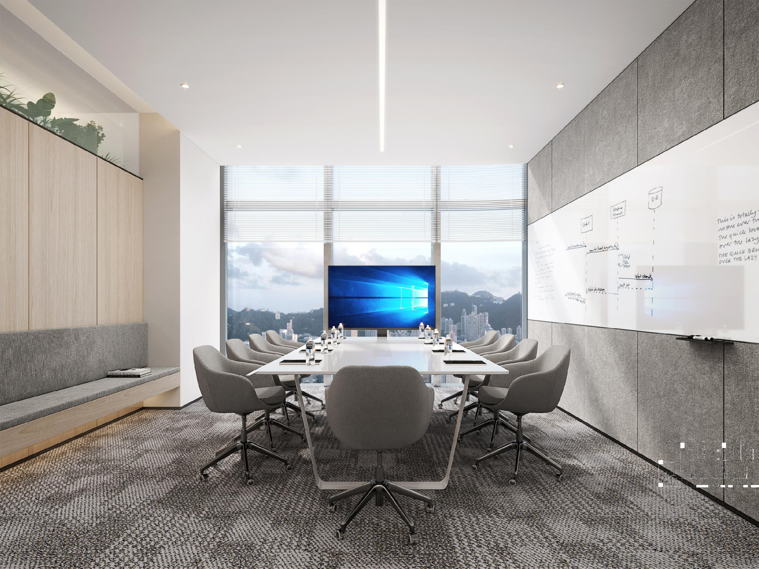 安徽合肥1000平方简约风办公室装修设计案例(图3) 3.jpg