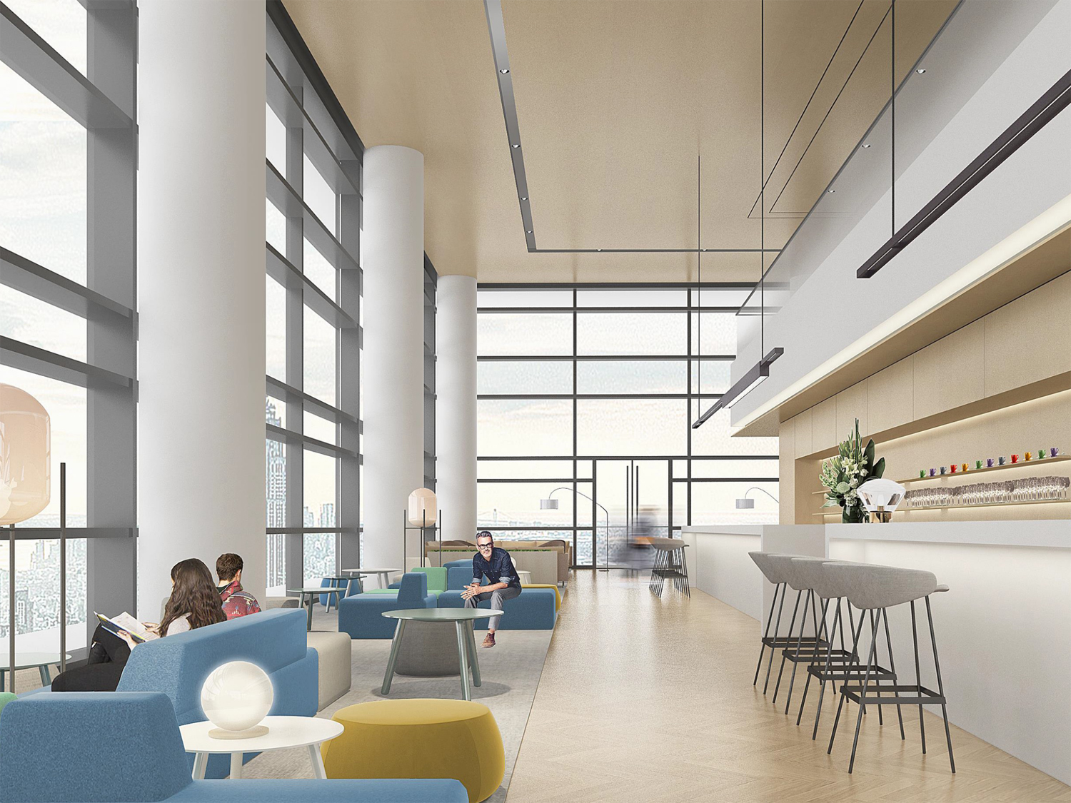 芜湖5000平方科技公司简约办公楼装修案例(图1) 1.jpg