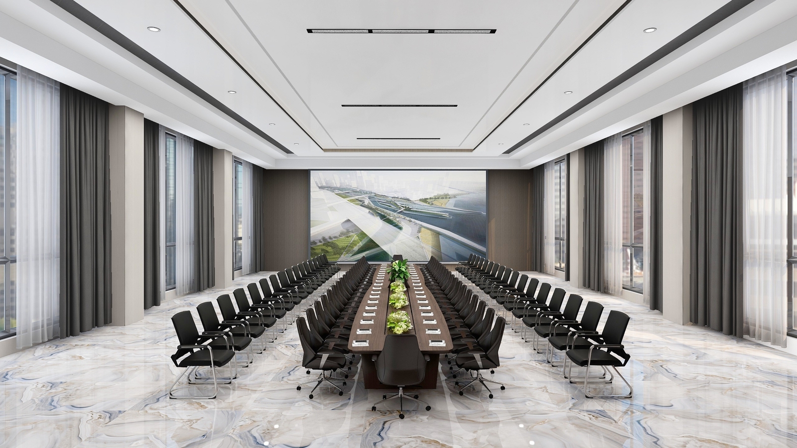 合肥800㎡现代简约风办公室装修设计案例(图2) 2.jpeg