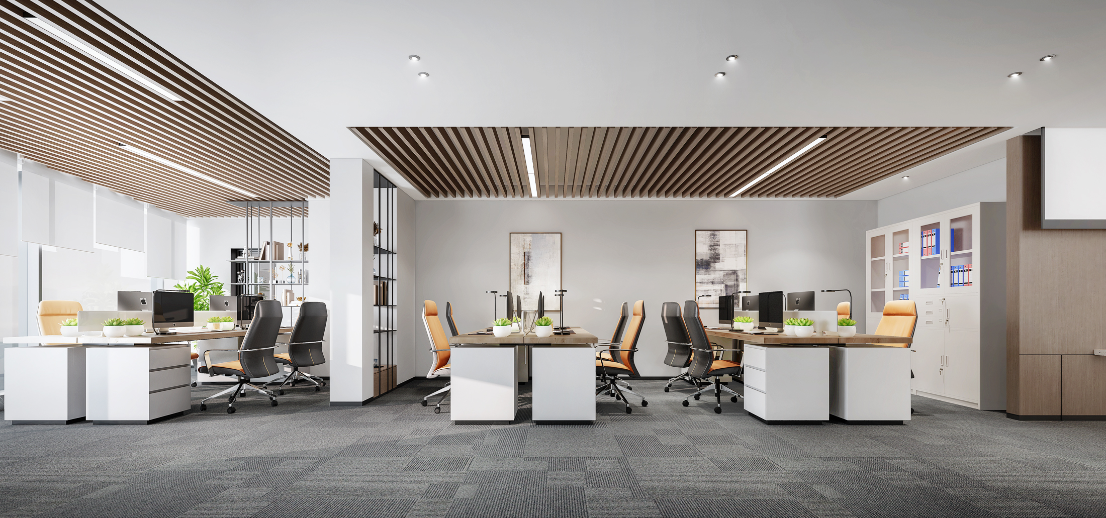 办公室装修-如何挑选合适的水电材料(图1) 开放式办公区.jpg