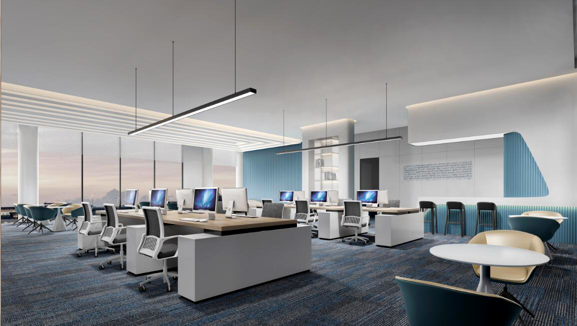 办公室装修-如何挑选合适的水电材料(图2) 开敞办公区.jpg