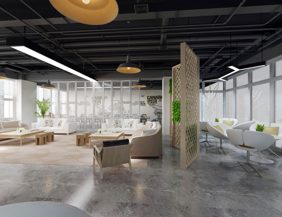 办公室装修-瓷砖的选购方法(图1) 12F洽谈室.jpg